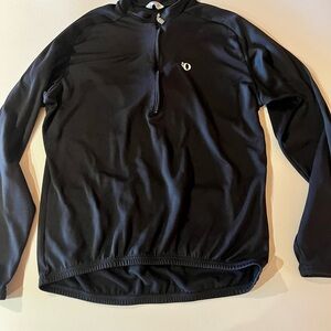 Men’s Mountain bike Black Half-Zip Pullover